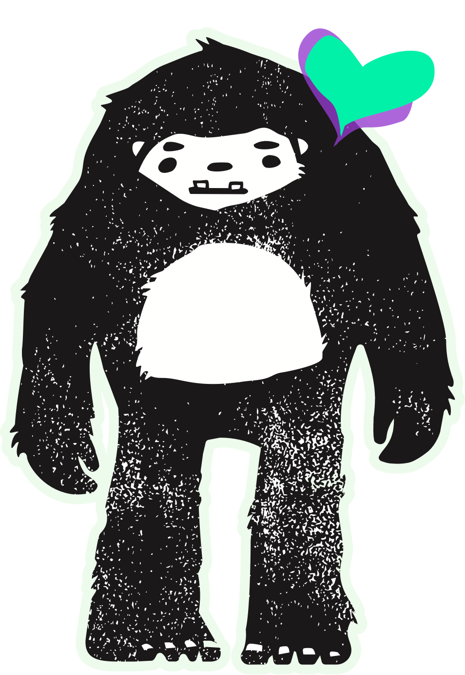 Ollie the Sasquatch, who loves you!