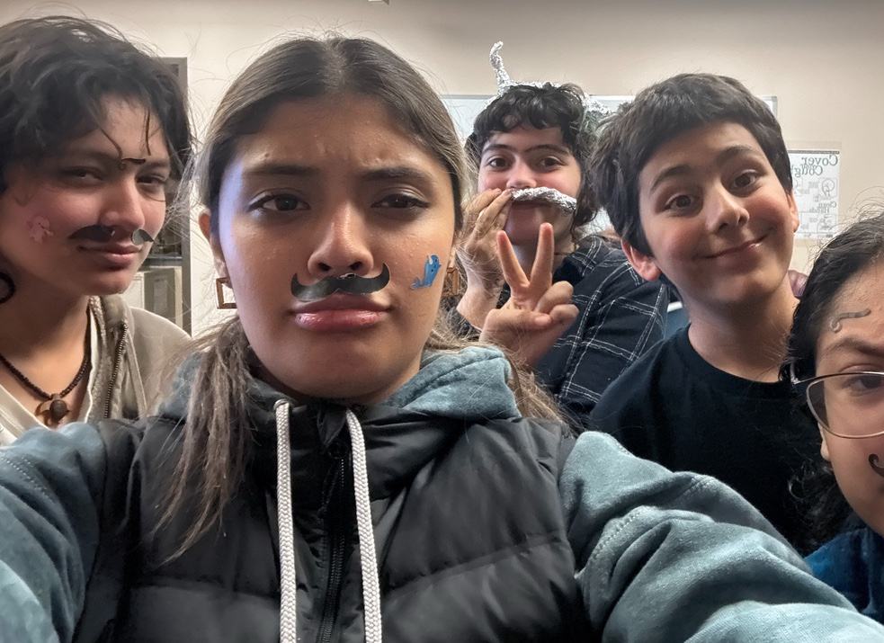 Some of the Y-SCENES team, with goofy mustaches